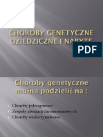 Choroby Genetyczne Dziedziczne I Nabyte