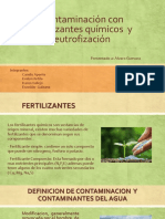 Contaminación Con Fertilizantes Químicos y Eutroficación