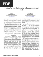 System Reverse Engineering To Requirements and Tests: Qi Zhang Andreas Karcher