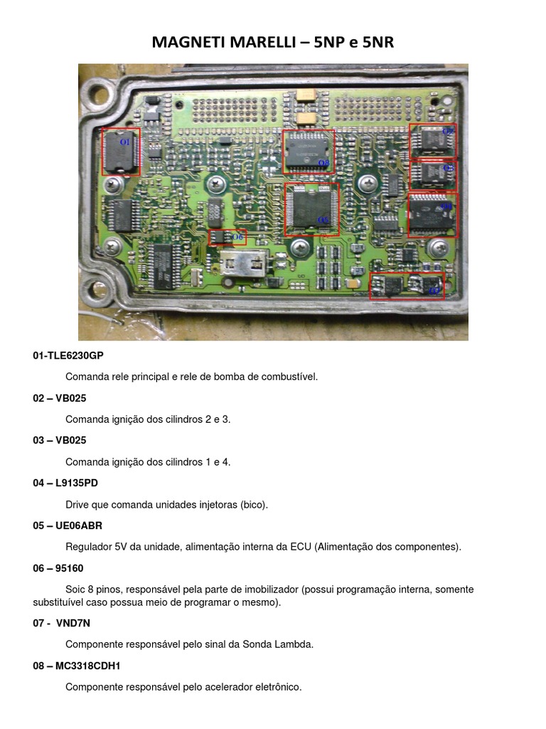 Módulos Magneti Marelli: 5NP e 5NR | PDF