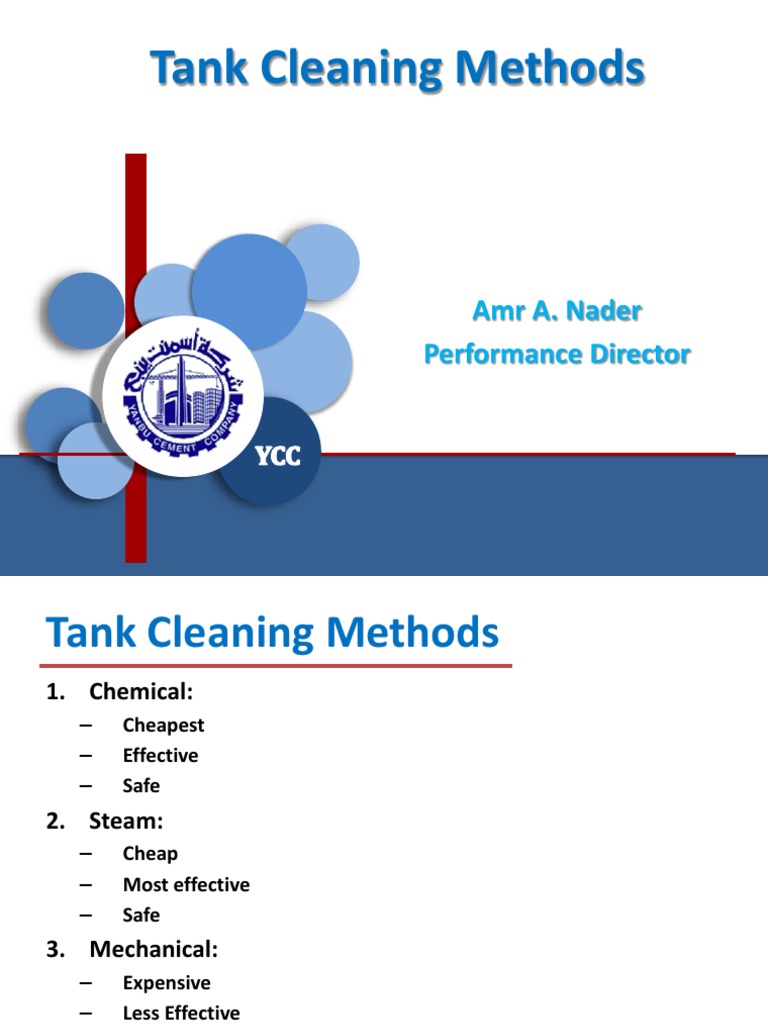 Tank Cleaning Methods PDF Oil Tanker Petroleum