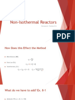 Non-Isothermal Reactors: Homework: Problem 8-6