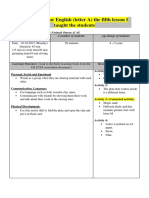 Lesson Plan 5 Letter A Connected S