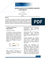 Sensores de Temperatura para Uso en La Industria Automotriz y Aeroespacial