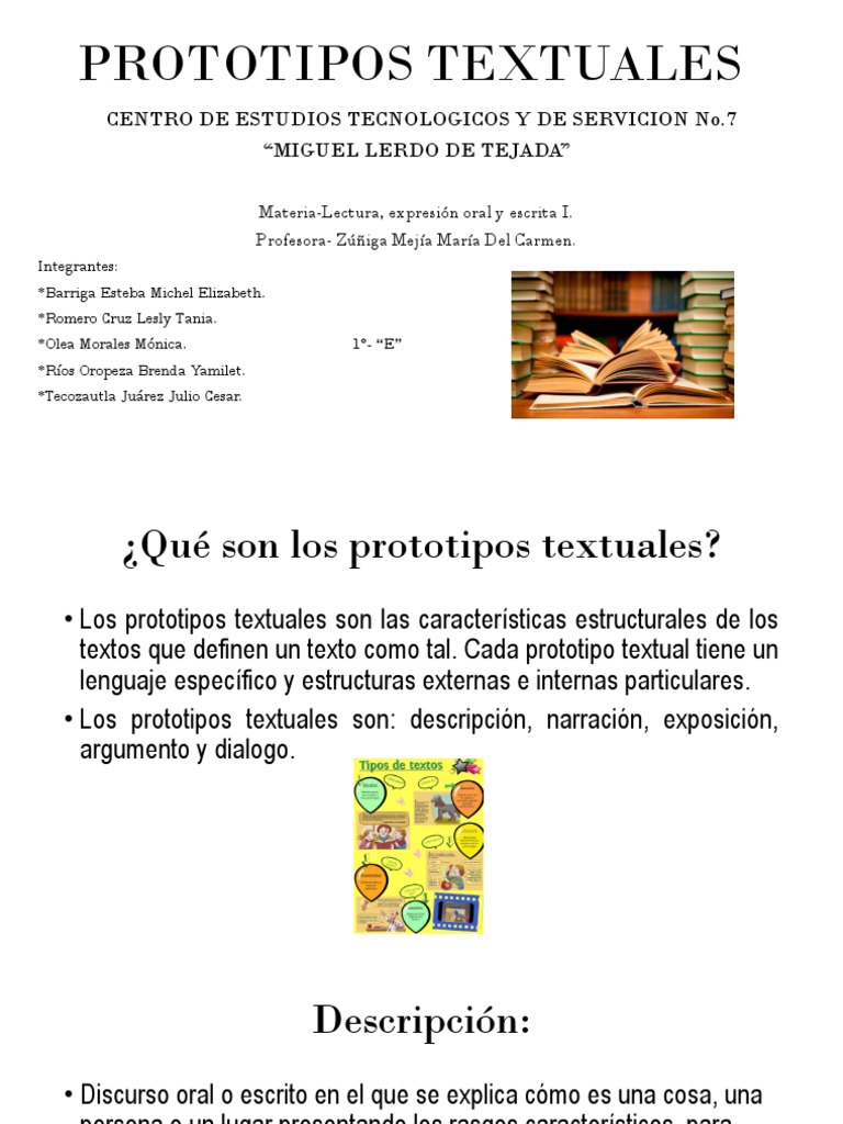 PROTOTIPOS TEXTUALES