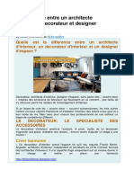 Fiche Métier Larchitecte Dinterieur