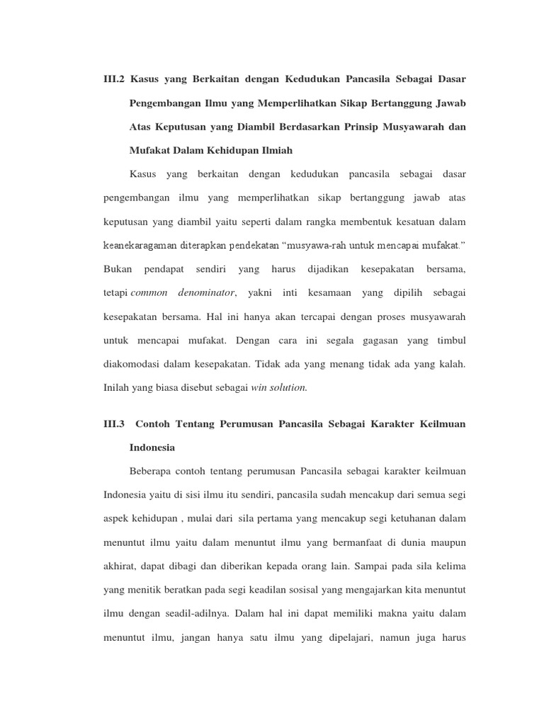 Pancasila dalam Pengembangan Ilmu Indonesia | PDF | Sains & Matematika