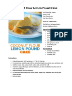 Coconut Flour Lemon Pound Cake