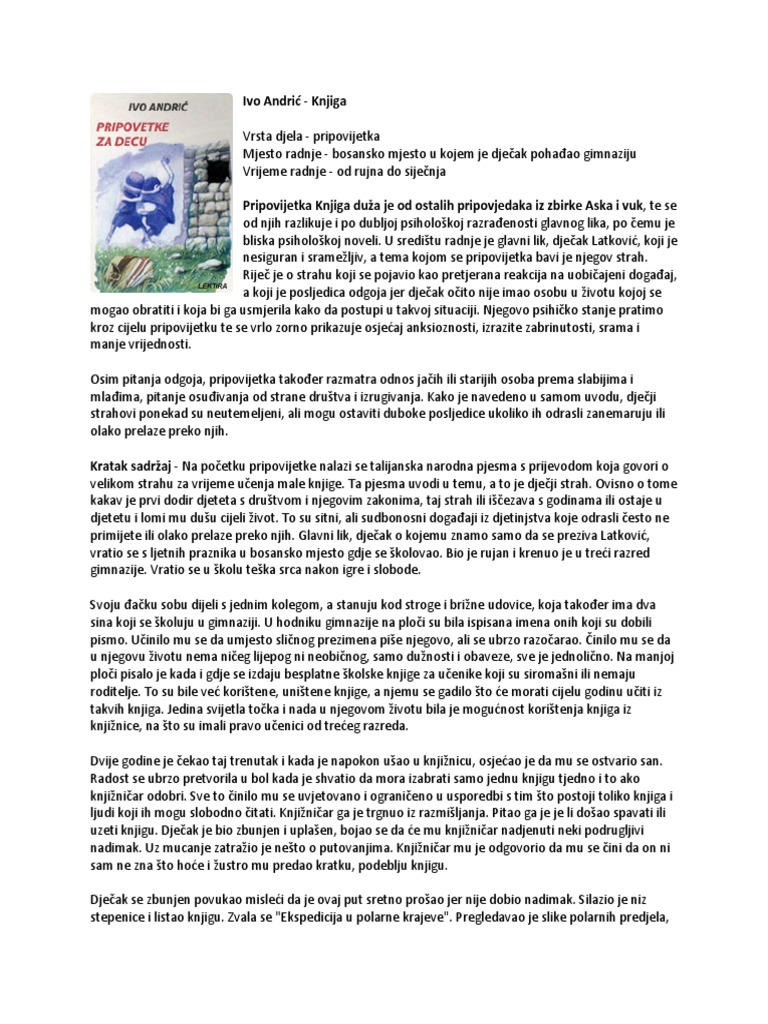 Ivo Andric - Knjiga | PDF