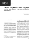 Fatores Sucesso Escolar Necessidades Educativas