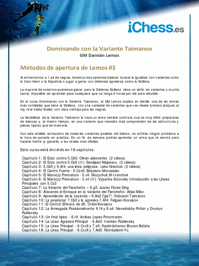 La Siciliana Taimanov, PDF, Teoría del ajedrez