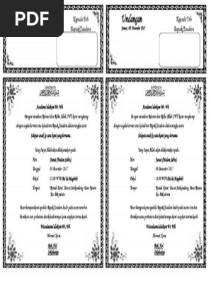 44 Contoh Undangan Selapanan Anak Gratis