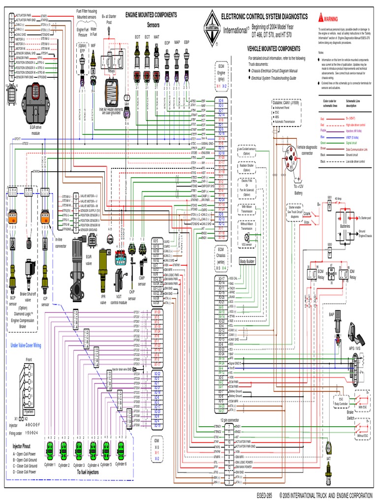Diagrama Electric 7400 International Transportation Engineering Engines