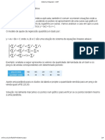 Regressão quadrática ajusta curva de demanda