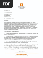 Phillip Fulmer UT Appointment Letter