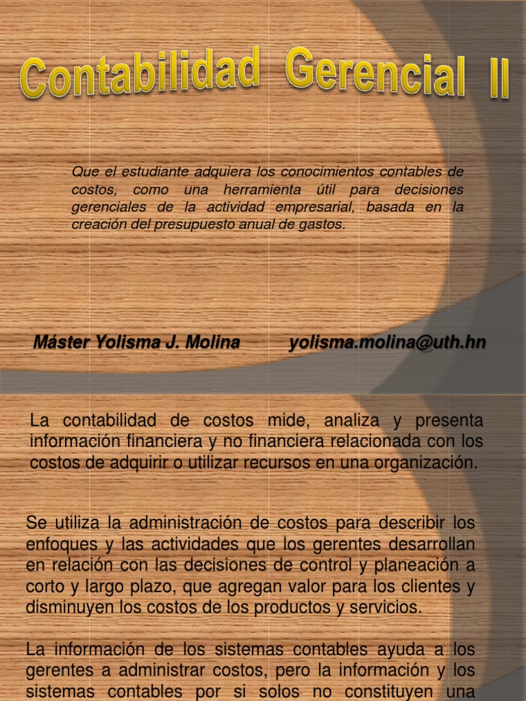 Contabilidad de Costos y Presupuestos | PDF | Costo | Presupuesto