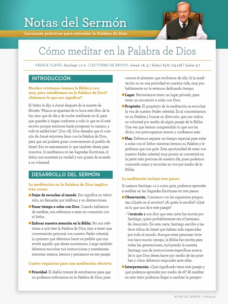 Como Meditar en La Palabra de Dios PDF | PDF | Dios | Meditación