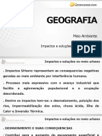 Aula 01 - Impactos e Soluções No Meio Urbano