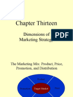 Chapter Thirteen: Dimensions of Marketing Strategy