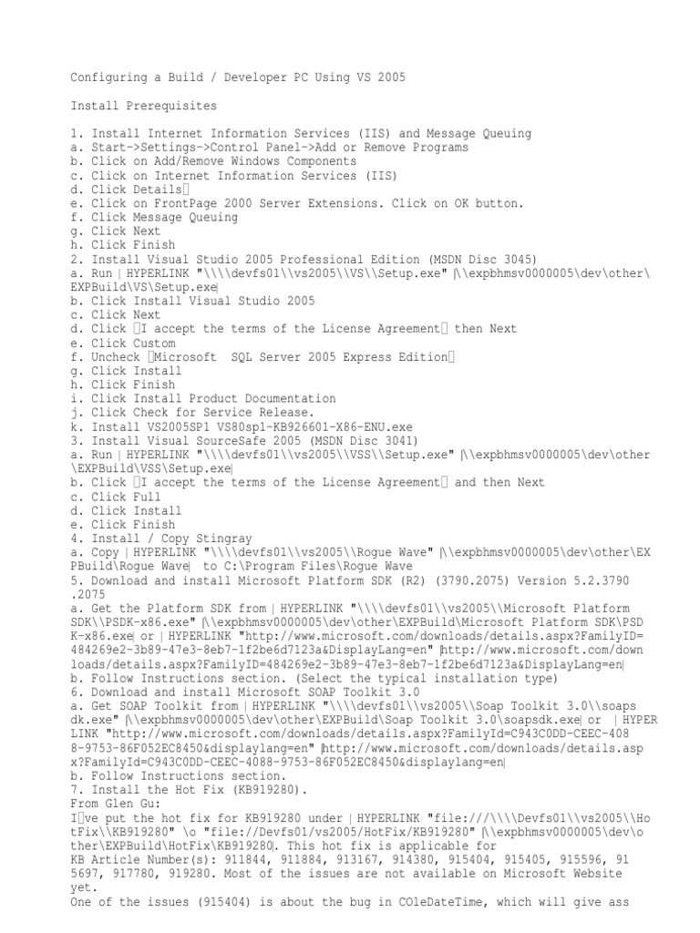 Configuring a Developer PC for EXP MACESS Development | PDF | Internet ...