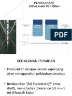 Perencanaan Kedalaman Perairan, Lebar Jalur, Pengerukan