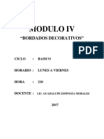 Modulo I V.bordados Decorativos