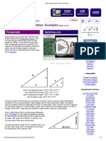 Basic Trigonometric Ratios - Examples PDF