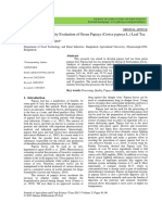 Processing and Quality Evaluation of Green Papaya (Carica Papaya L.) Leaf Tea