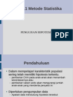 Pengujian Hipotesis MU PDF