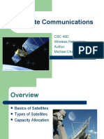 Satellite Communications: CSC 490: Wireless Networking Author: Michael Charles