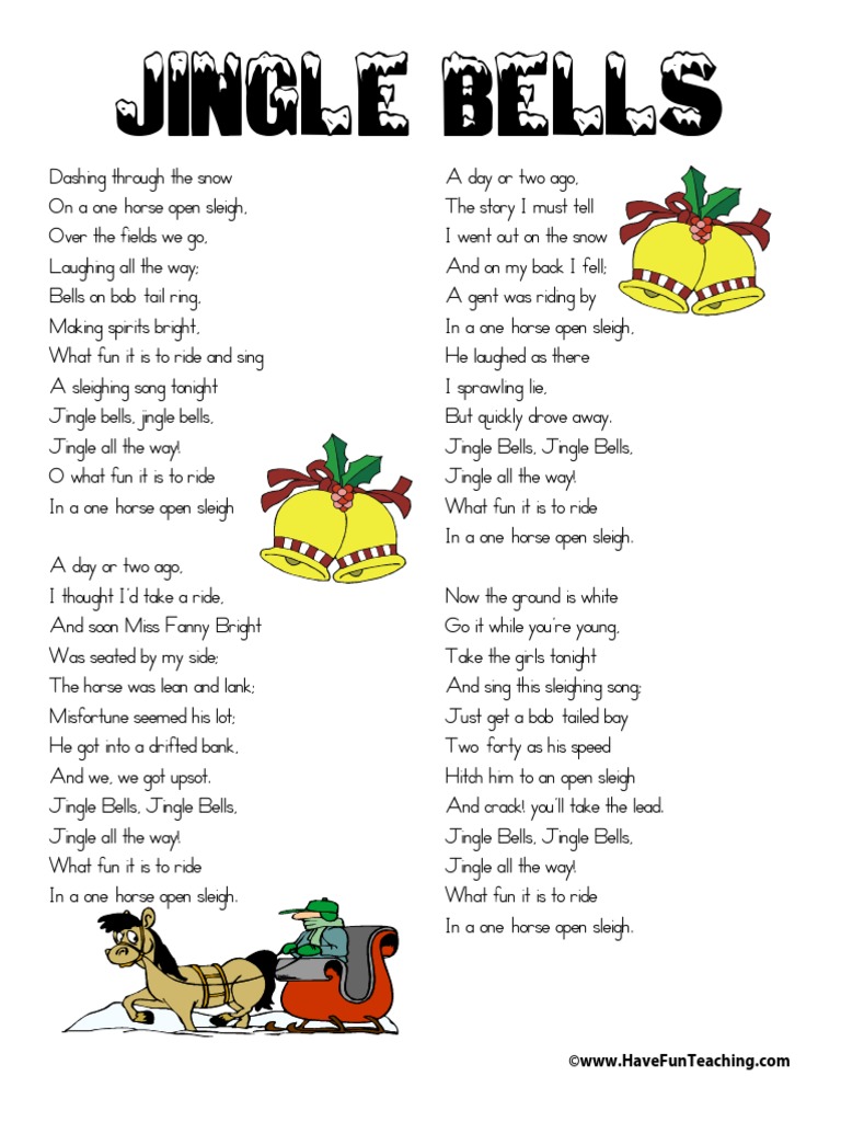 Американская Новогодняя Песня Jingle Bells