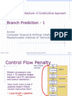 Branch Prediction - 1: Computer Architecture: A Constructive Approach