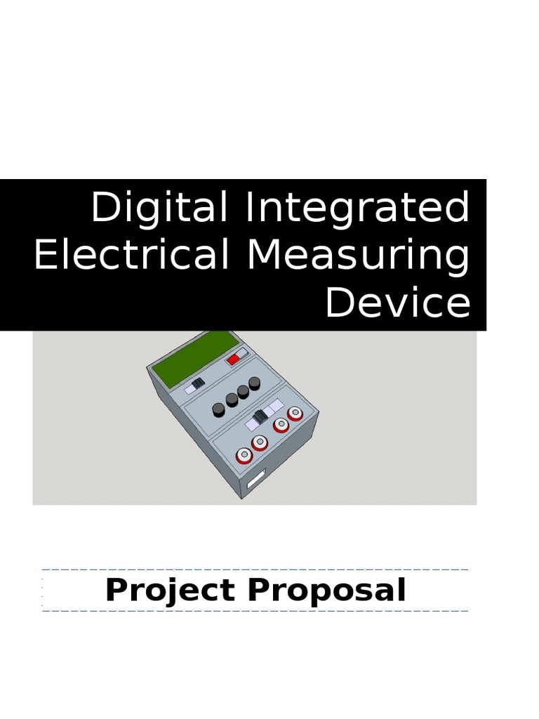 Proposal Integrated Digital Electrical Measuring Devices | PDF ...