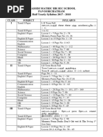 Half Yearly Syllabus 2017-18 - ST - Assisi Matric HR Sec School