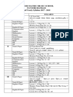 Half Yearly Syllabus 2017-18 - ST - Assisi Matric HR Sec School