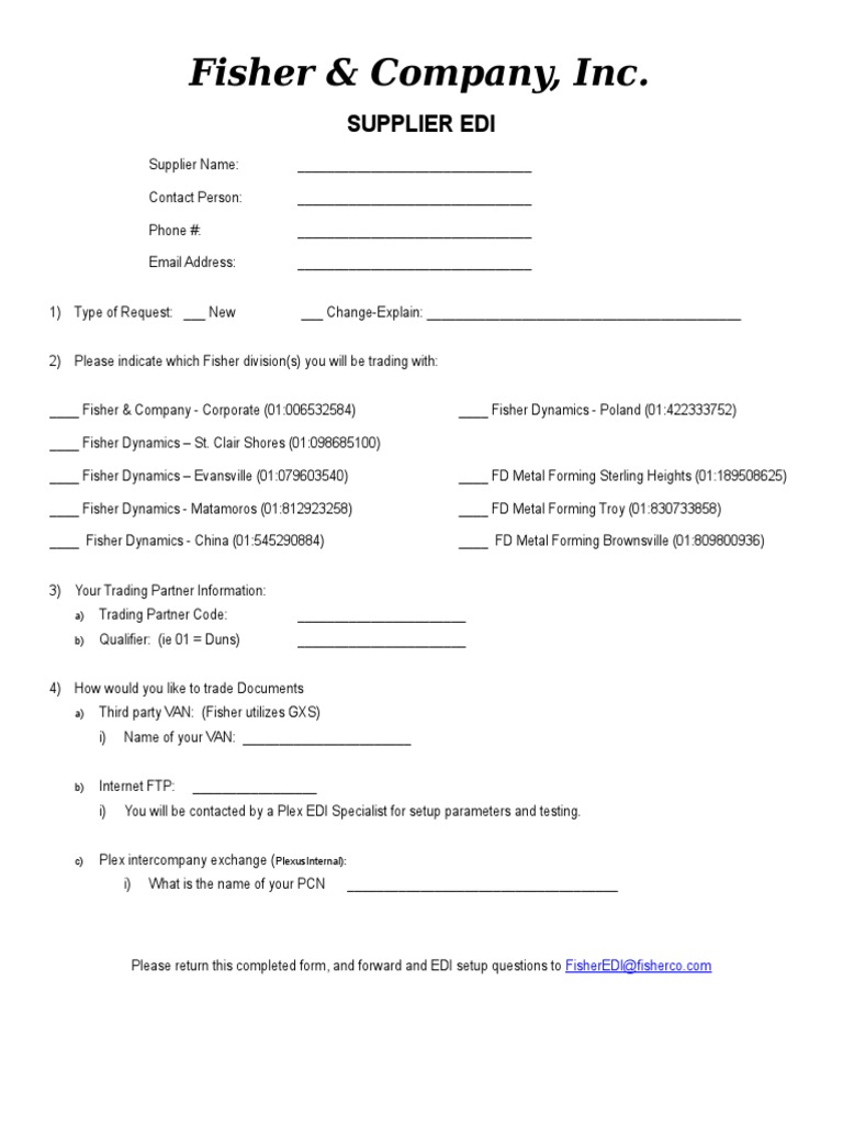 EDI Signup Sheet | PDF