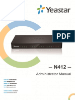 Yeastar N412 Administrator Manual en - En.es