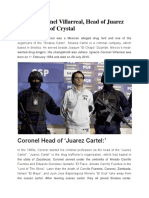 Ignacio Coronel Villarreal, Head of Juarez Cartel, King of Crystal