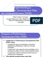 Implementing Performance Development Plans for Underperformers