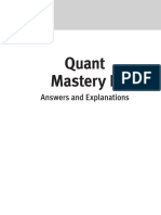 Quant Mastery B: Answers and Explanations