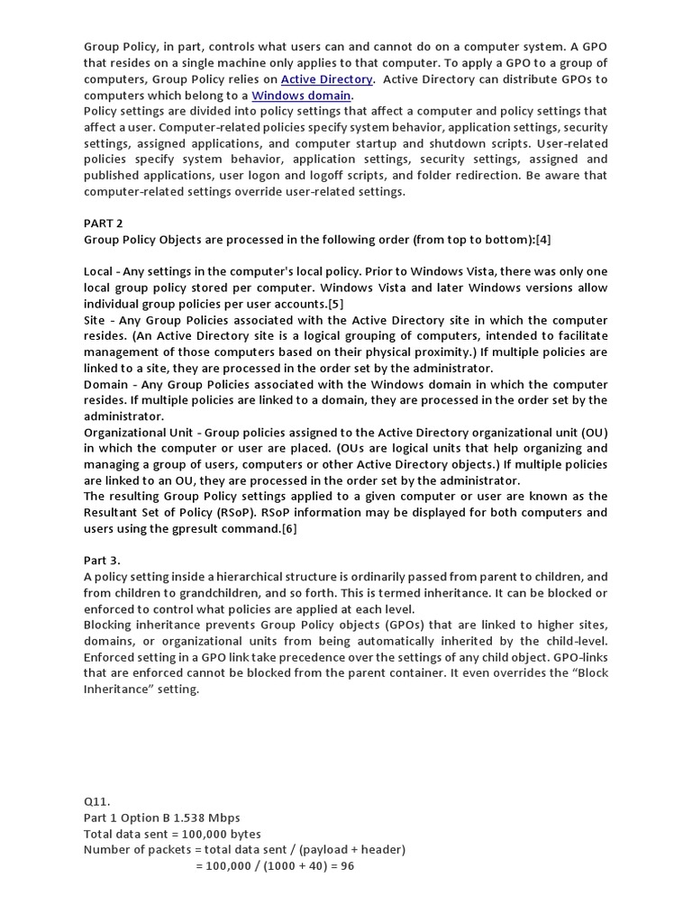 Understanding Group Policy and GPOs | PDF | Group Policy | Active Directory