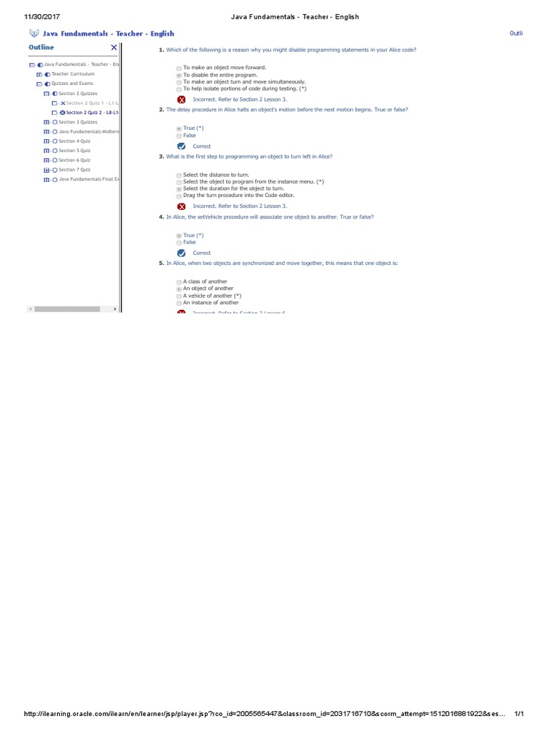 Java Fundamentals Teacher Curriculum | PDF | Quiz | Curriculum