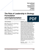 Jurnal Bentuk Kepemimpinan Dalam Rumusan Strategi Dan Implementasi