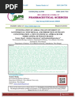 INVESTIGATION OF AERIAL POLLEN DIVERSITY IN SANTINIKETAN, WEST BENGAL AND PREDICTION OF POLLEN CONCENTRATION