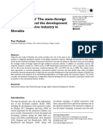 Whose Success? The State-Foreign Capital Nexus and The Development of The Automotive Industry in Slovakia