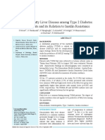 Prevalence of Fatty Liver Disease Among Type 2 Diabetes Mellitus Patients and Its Relation To Insulin Resistance