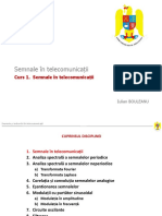 Curs 1 Semnale in Telecomunicatii