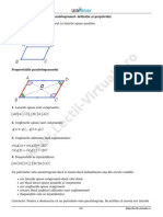 Lectii-Virtuale - Ro - Paralelogramul - Definiție Și Proprietăți PDF