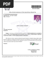 Police Clearance Certificate Sample | PDF
