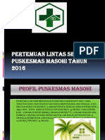 Pertemuan Lintas Sektor Puskesmas Masohi Tahun 2016